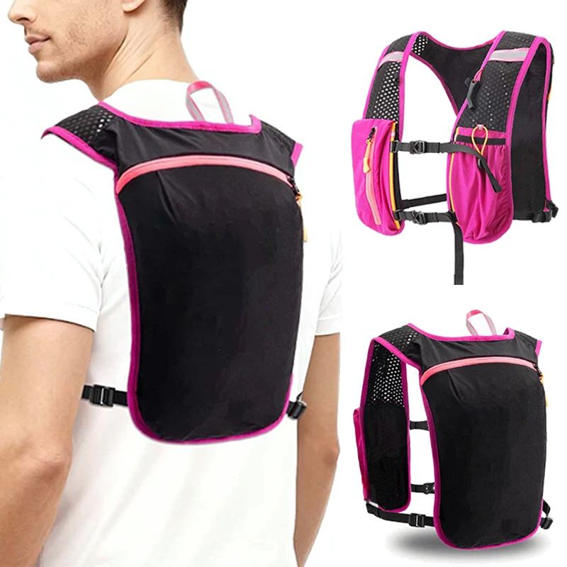Cycling Lightweight Portable Leisure Backpack Outdoor Off Road Running Vest Backpack Travel Foldable Dustproof Hydration Pack