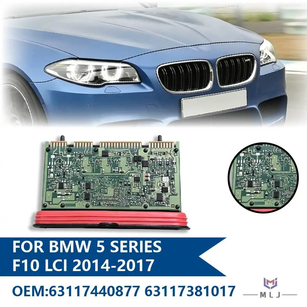 For BMW 5 Series F10 X5 F15 X6 F16 LCI 2014-2017 63117440877 63117381017 TMS Headlight Self-adaption Drive Module Without AFS