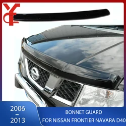 Acrylic Bonnet Guard Accessories For Nissan Navara Frontier D40 2006 2007 2008 2009 2010 2011 2012 2013 Bonnet Hoop Scoop YCSUNZ