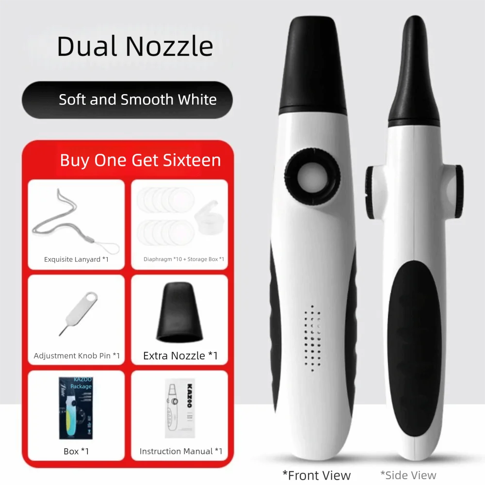 

Creative Kazoo Instrument Multi Colors Wear-resistant Double Hole Kazoo Detachable Lightweight Accompaniment Kazoo Music Lover