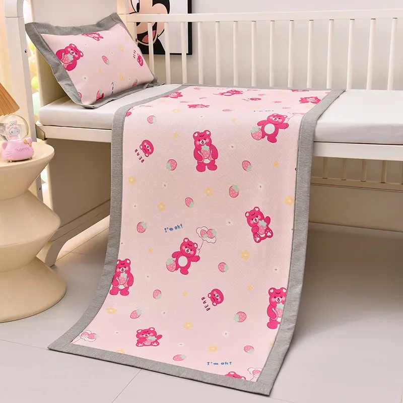 

New Class a Children Cooling Rattan Soft Seat Washable Summer Baby Summer Sleeping Mat Kindergarten Baby Viscose Fiber Mat