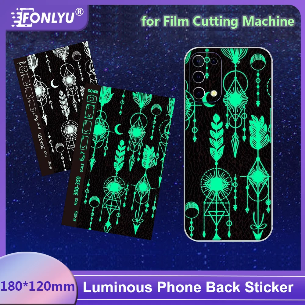 

Fonlyu Luminous Florescent Back Sticker Film for Phone Rear Cover Protector Skin for Sunshine Rockspace Cutting Machine Plotter