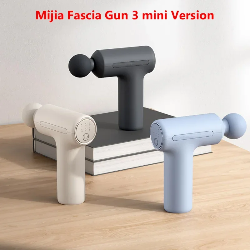 

XIAOMI Mijia Fascia Gun 3 Mini Portable Muscle Massage Gun 12kg Thrust Brushless Silent Motor 3 Massager Heads Relax the Body