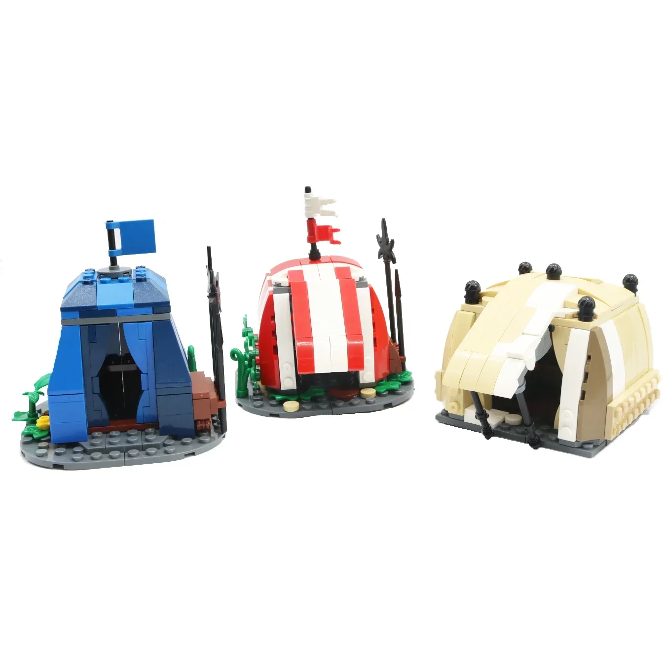 

MOC Medieval Military Viking Tent Building Blocks Knights Army Castle Camp War Weapons Bricks Friends DIY Toys Gifts