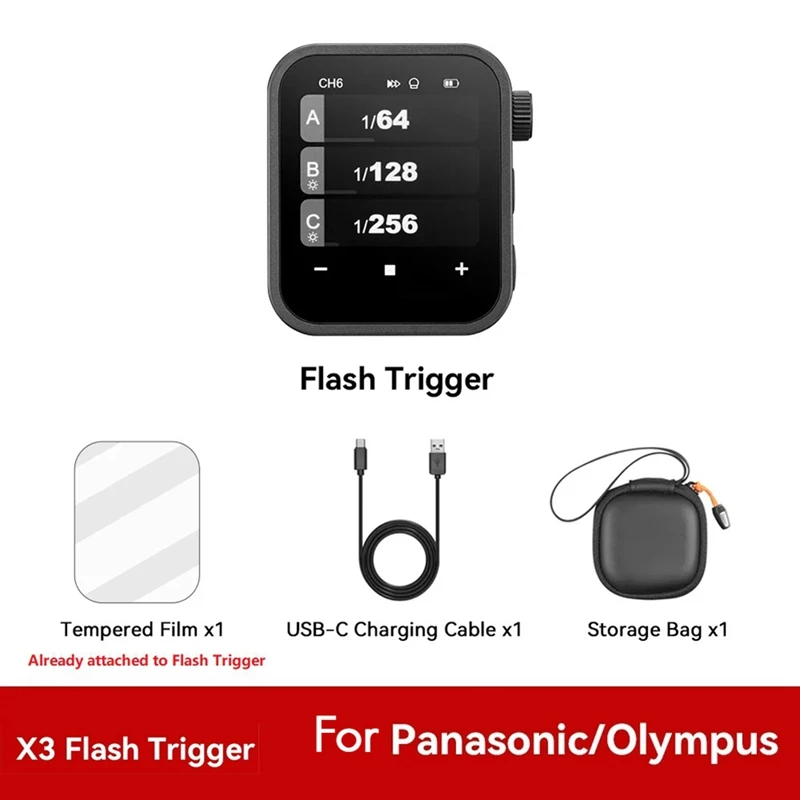 As melhores ofertas para godox x3 flash gatilho flashes sem fio gatilho ttl 2.4ghz transmissor de tela toque oled