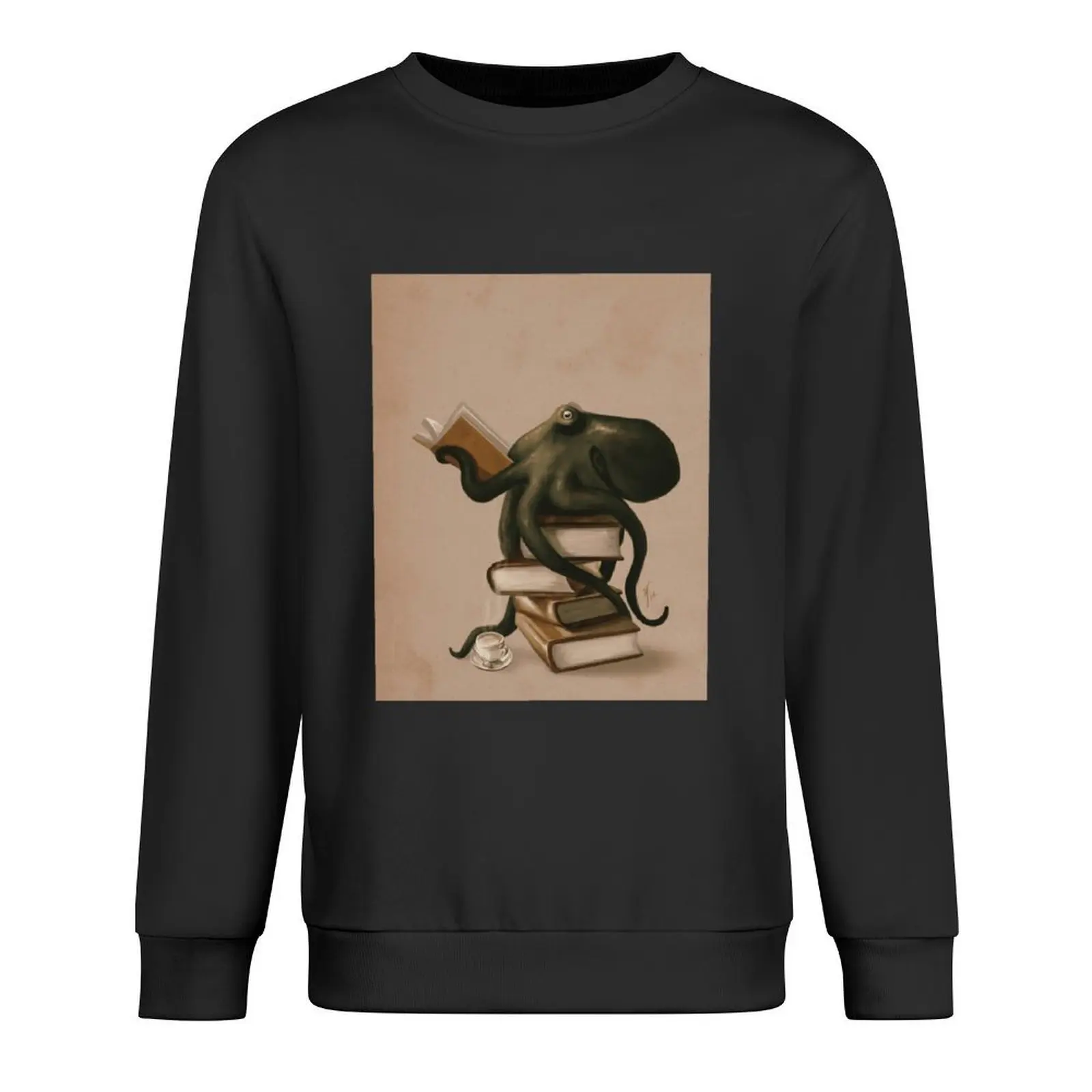 

Pieuvre bien lue Poster Pullover graphic t shirts men japanese style tracksuit men autumn new sweatshirt