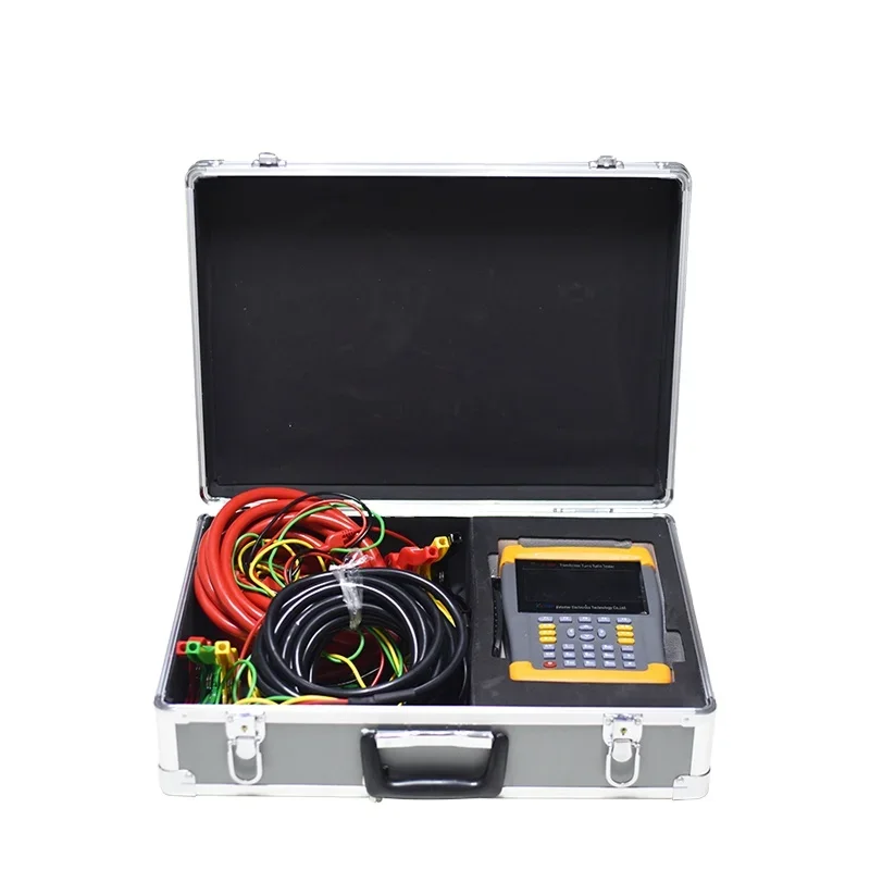 Transformer Turns Ratio Test Set Ttr Tester Handheld Three Phase Power Turns Ratio Meter