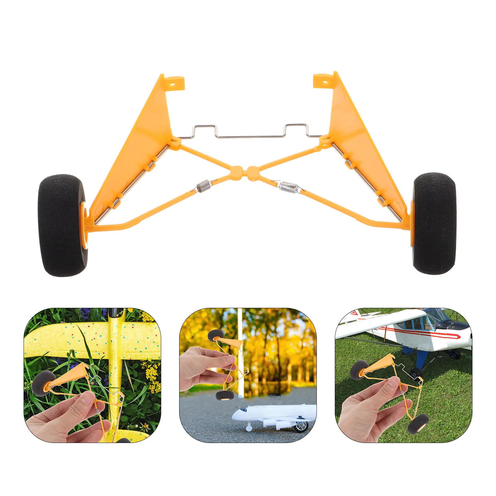 

Запасное переднее шасси для радиоуправляемых самолетов: прочный пластик, легкий дизайн, надежное крепление, улучшенная устойчивость при полете