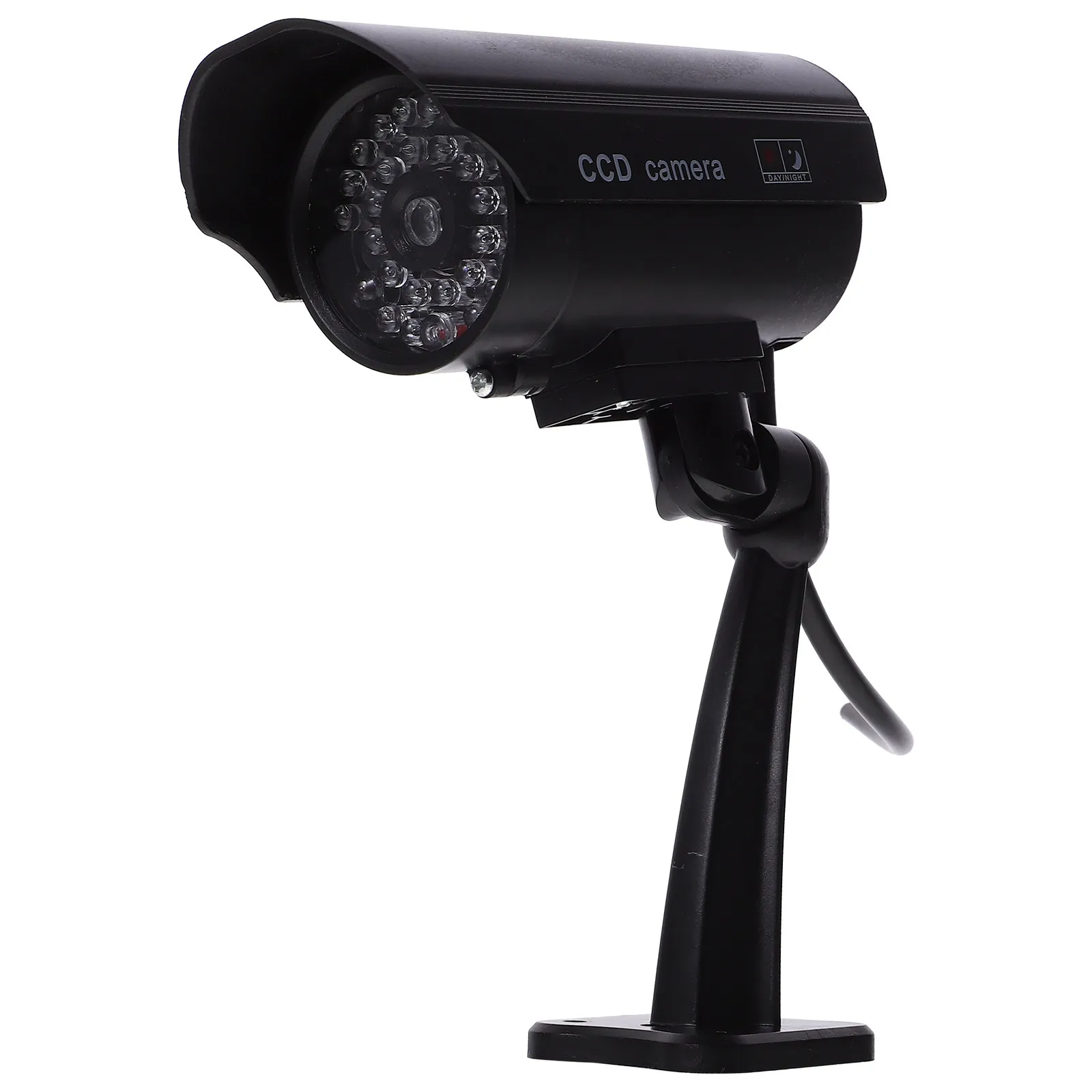High Simulation Fake Cctv Camera Outdoor Indoor Solar Powered Led Light Realistic Security Dummy Monitor For Home Shop Warehouse