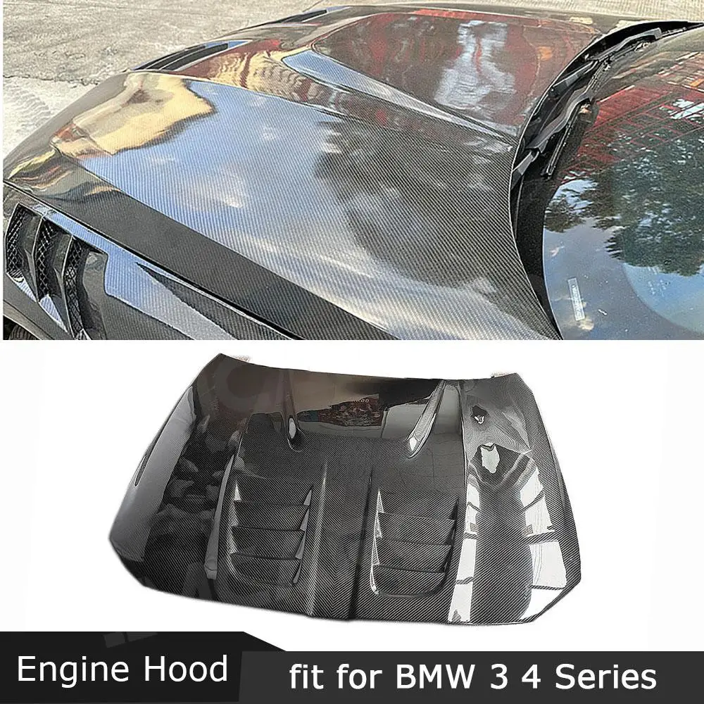 

JMCARCOOL Front Bumper Engine Bonnet Carbon Fiber Engine Hood Cover for BMW 3 4 Series G80 M3 G82 G83 M4 2021+ Bodykits