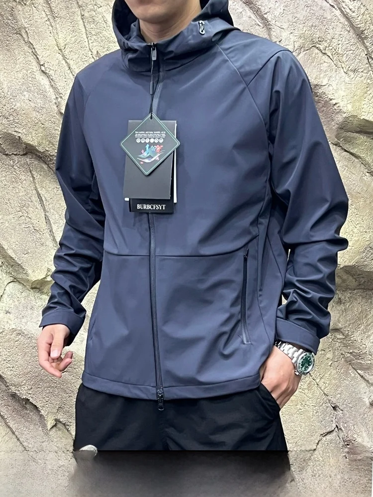 

Men's Softshell Jacket Waterproof Windproof 3D Cut Lightweight Quick Dry Spring Summer Casual Style Nylon Spandex Zipper Closure