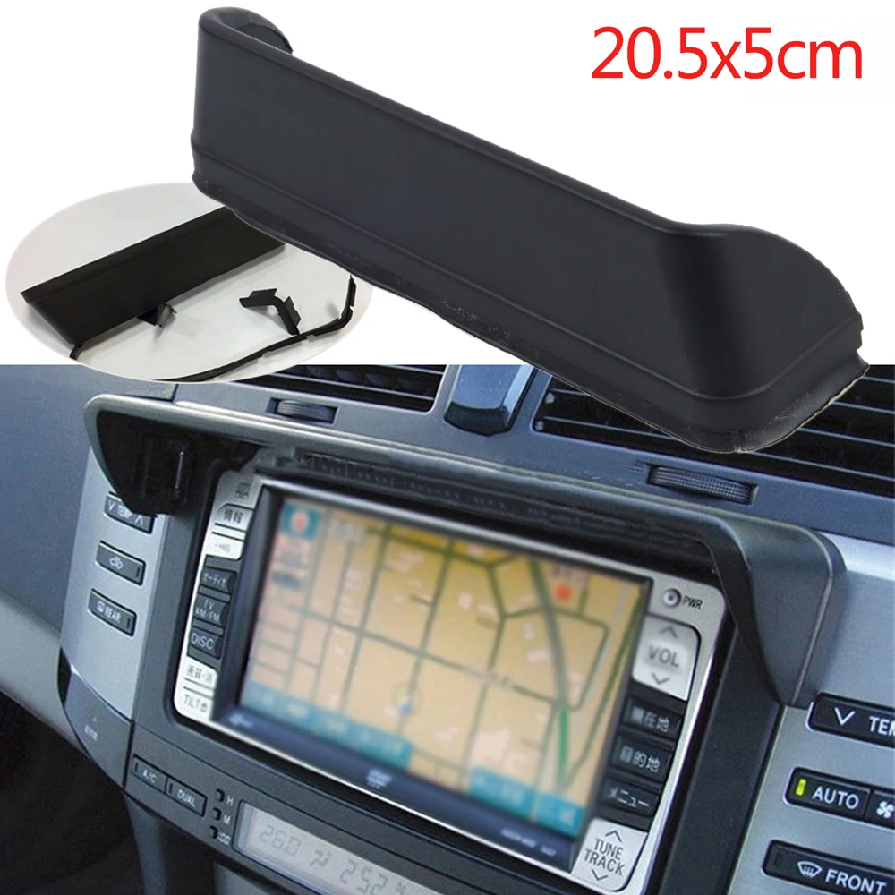 

Car GPS Hood Cap Car GPS Hood Cap Navigation Sunshade 20.5*5cm Black Anti-glare Car Dash Radio Sun Shade Car Accessories