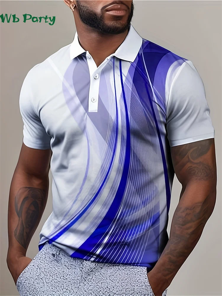 

Fashion Stripe Graphic T-shirt Mens Polo Shirts Designer T shirt Men Lapel Polo Men's Shirts Men's Clothing Stripe T-shirt Tops