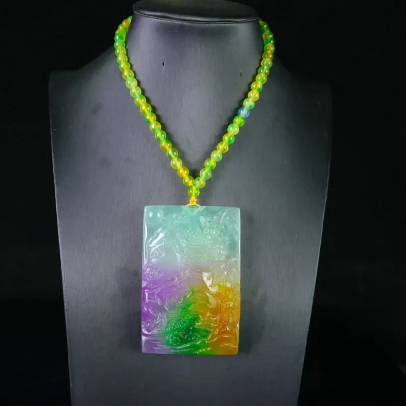 

Natural High Ice Versatile Temperament Landscape Brand Necklace