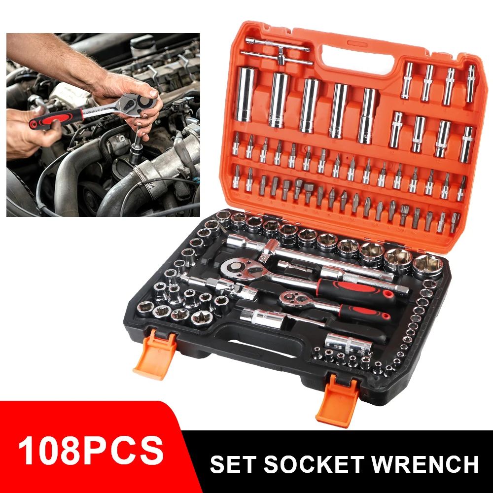 Seal Driver Installer Mechanical Socket Wrench Wheel Bearing Car Repair Kit 108 Pcs/Set Remover Automotive Tools Hand Tool