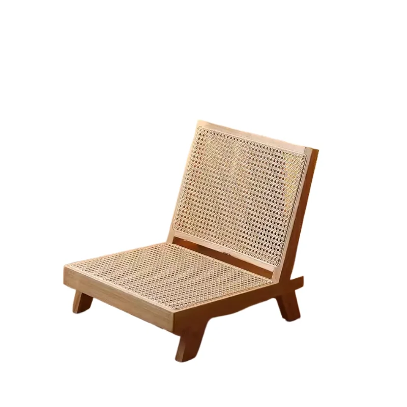 

Chinese tea table floor seat solid wood sofa low stool single