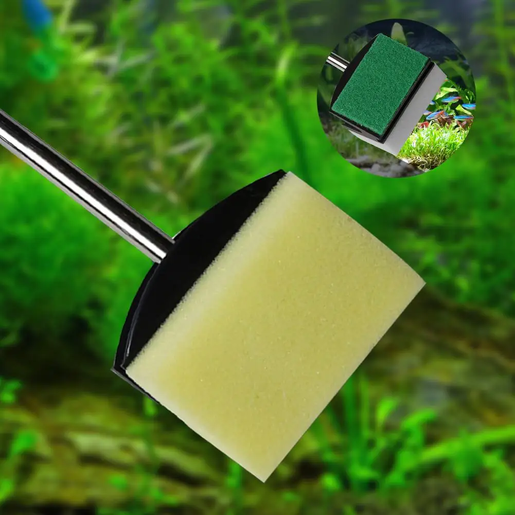 Aquarium Cleaning Tool  Practical Fish Tank Algae Scraper  Anti-slip Handle Scraper Scrubber