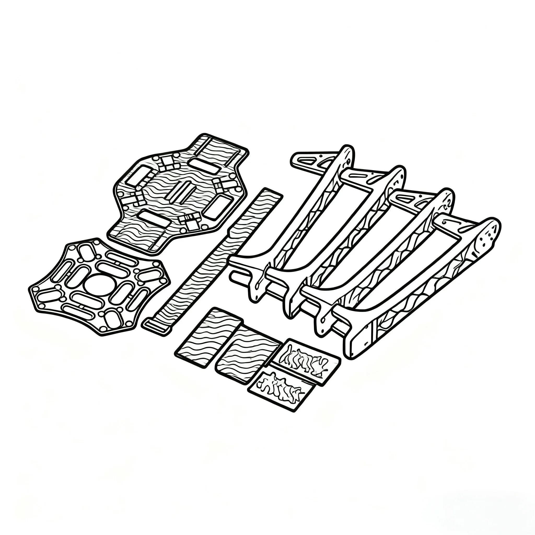 Kit de Drone F450 avec cadre 450 pour APM PIXHAWK 4 axes RC Multicopter quadrirotor Heli multi-rotor avec train d'atterrissage