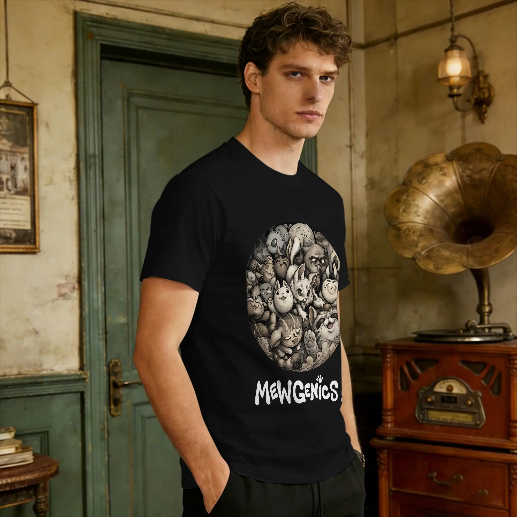 Mewgenics Mutant Cat Cotton T Shirt For Men Summer Roguelike Indie Game T-Shirts Popular Tee Shirt Plus Size Wholesale Clothes