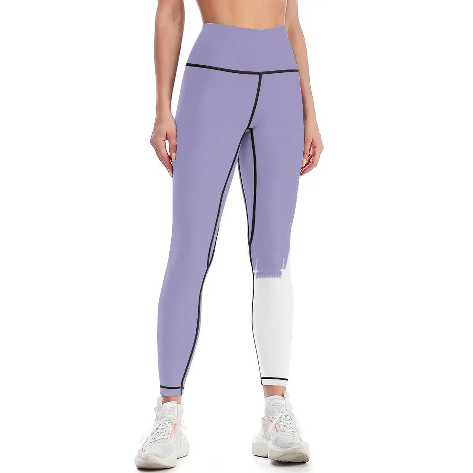 

Magic Castle Silhouette Purple Wall #Pastel Leggings leggins push up woman Women's trousers harem pants Womens Leggings