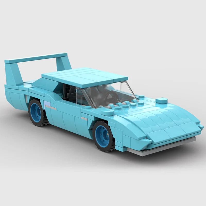 City Car Model MOC Building Bricks High Performance Muscle Car Modular Technology Children Holiday Gifts Assemble Toy Suit
