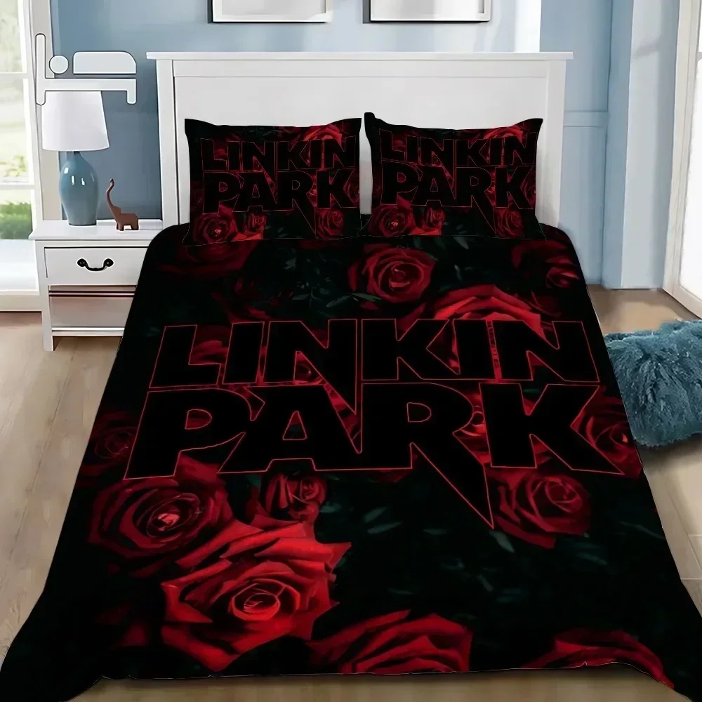2026 3D Print Duvet Cover Pillowcase Bedding Set Rock Band Linkin P-Park Adult Boy Girl Bedroom Decoration Children Single Doubl