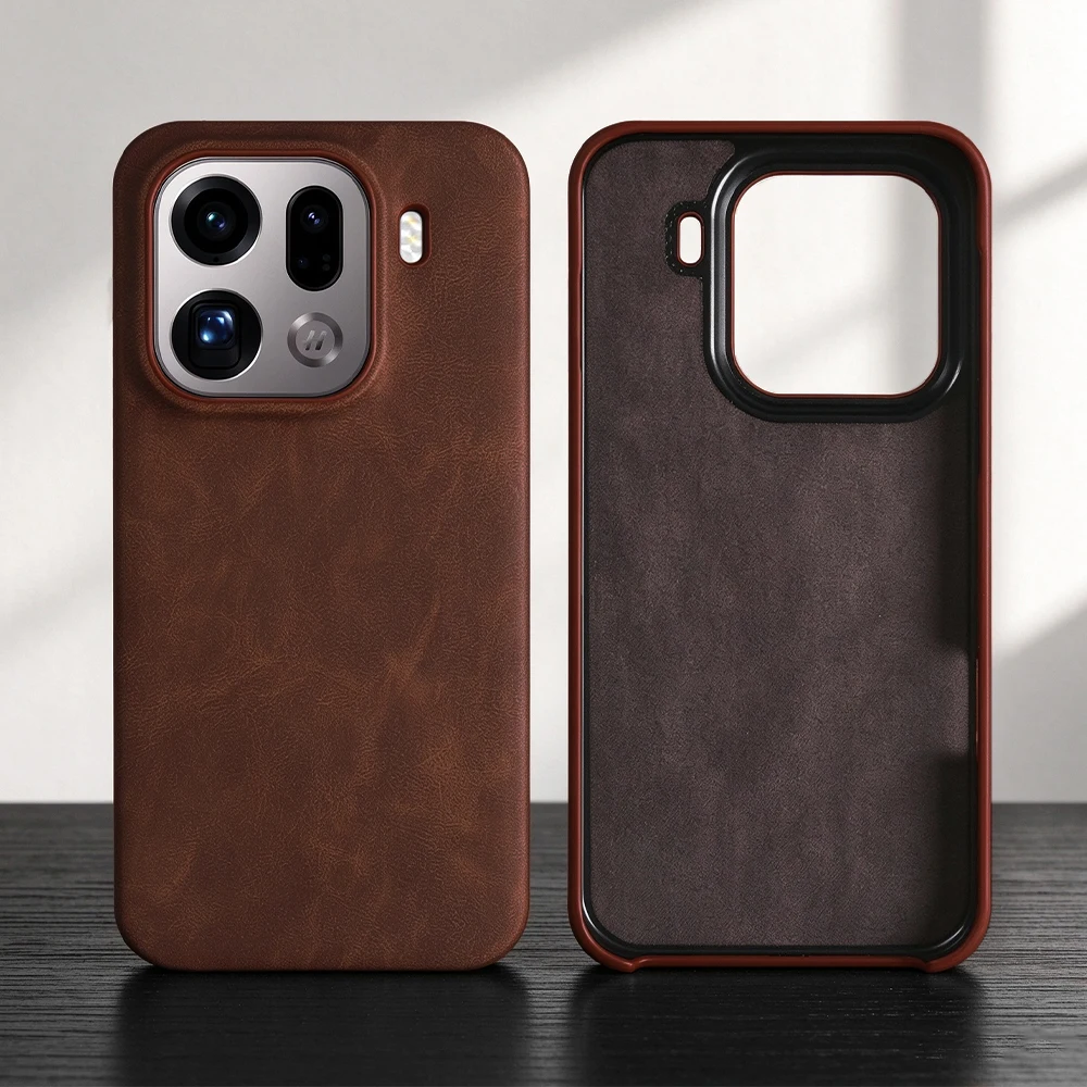 Premium Skin Soft Touch Leather Case For OPPO Find X9 Pro X8 Ultra X8s Phone Case Back Cover X 8 X 9 Pro X8Ultra Coque Funda Bag