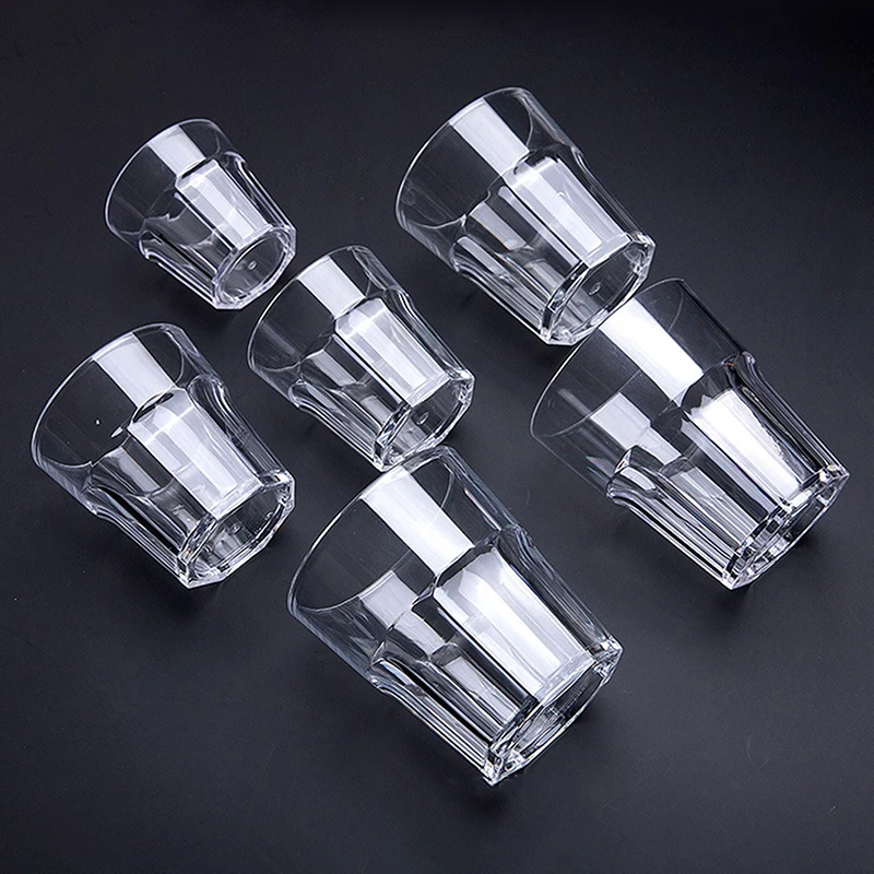 Acrylic Plastic Beer Mugs Transparent Drop-proof Thickened Cups Wine Bar KTV Business Drinking Cups Reusable Kitchen Supplies