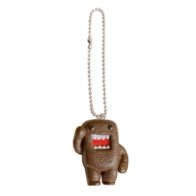 

Mini Domo Kun Keychain PVC Key Chain Ring Cartoon Anime Cute Kawaii Keychains Small Gift