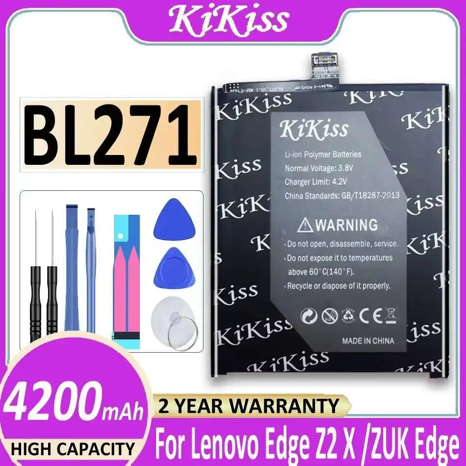 

Mobile Phone Battery BL271 4200Mah Durable Safe For Lenovo Edge Z2 X Zuk