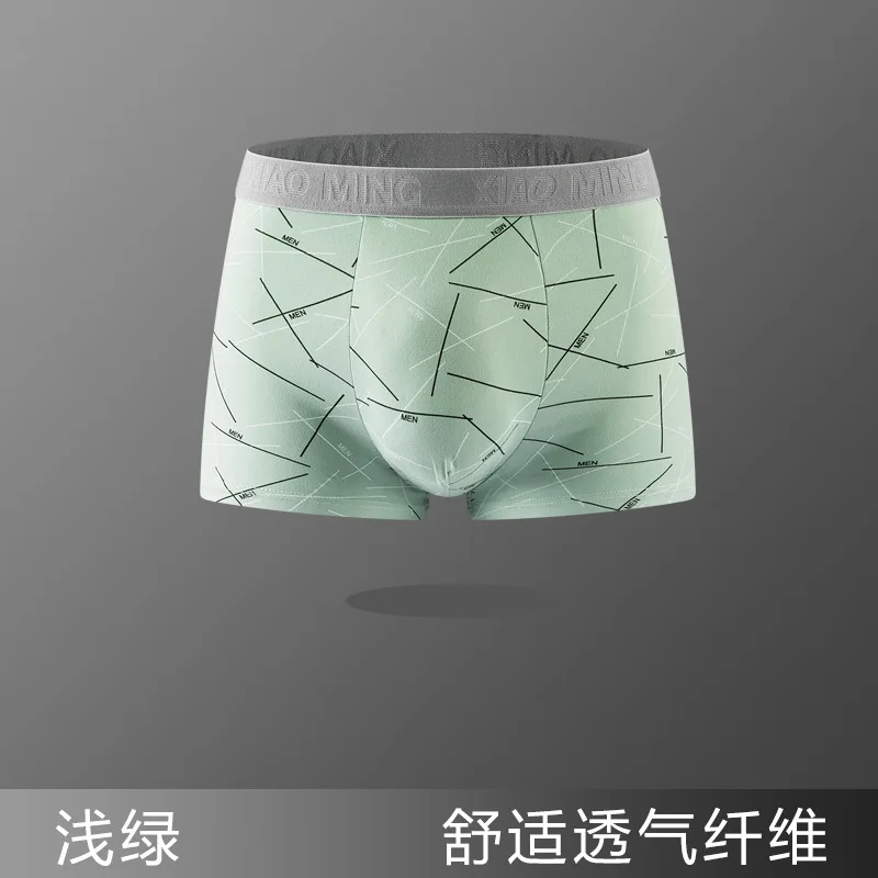 

New mens boxer briefs mid waist underwear for men large size comfortable cotton boxers men lingerie shorts men underwear
