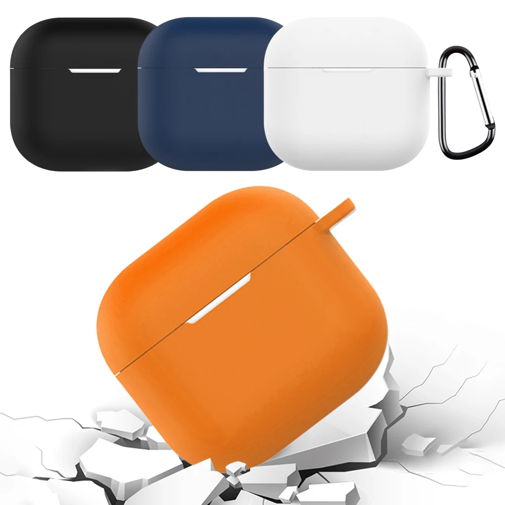 Silicone Wireless BT Earphones Case Protective Cover Shockproof Earbud Case Cover Earphone Case Cover for Apple Airpods 4 (2024)