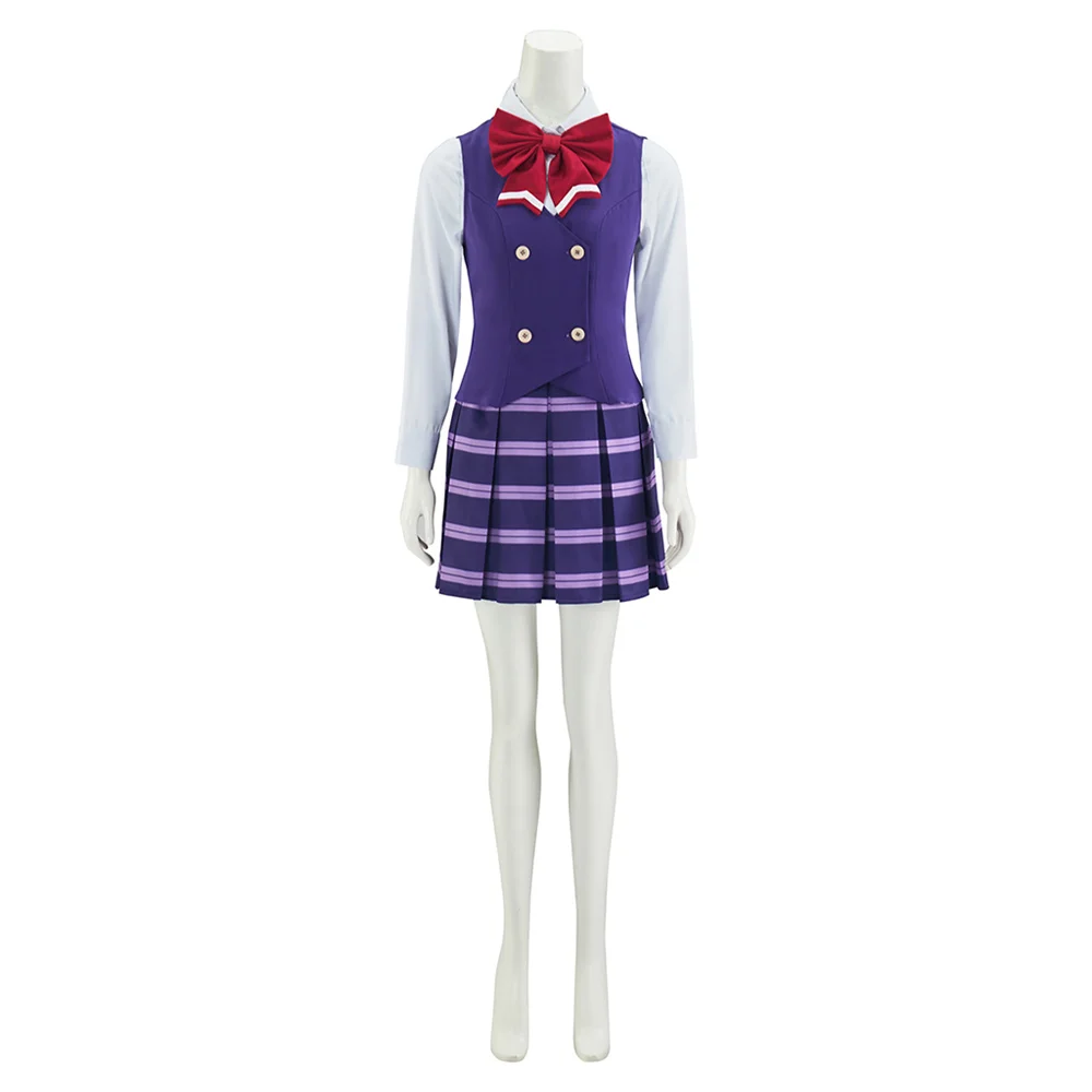 Ace Attorney Ema Skye Cosplay Costume Women Jacket Vest Skirt Suit Halloween Party  Outfit