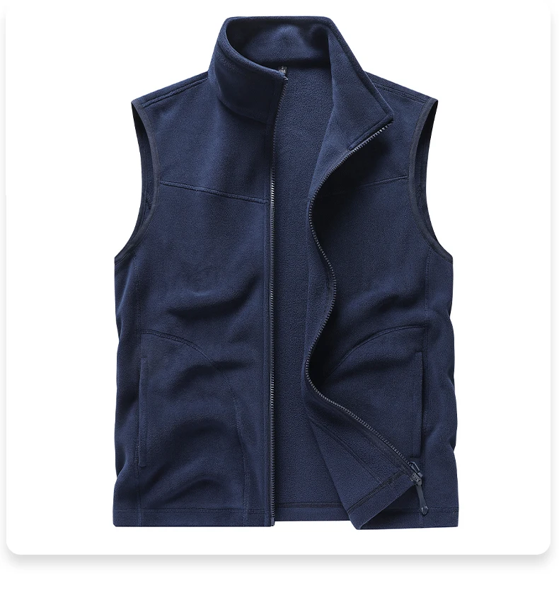 EUMERGX Unisex Thermofleece Gefütterte Weste Leichte Ärmellose Jacke Winter-Layering für Outdoor-Wanderungen Camping Täglichen Gebrauch – Detail 29
