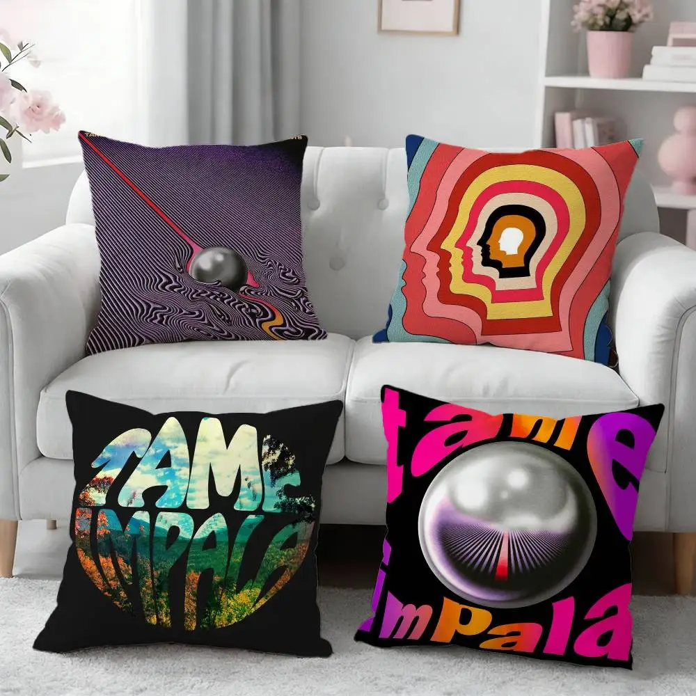 T-Tame I-Impala Pillow Case Pattern Printed Pillowcase For Living Room Sofa Cushion Cover