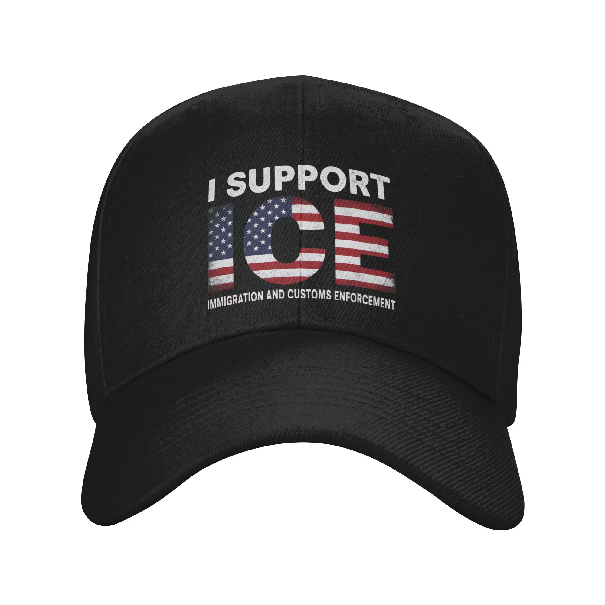 

I support ICE Immigration and Customs Enforcement Sun Baseball Cap Summer Street Style Trucker Hat For Men Hunting Baseball Caps