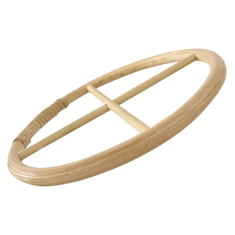 الخيزران الرياح الرنين جزء الجوف العلوي الخيزران الإطار DIY بها بنفسك حديقة الحرفية الرياح الرنين الديكور الحرفية ل Windchime Windchime الدائري #3