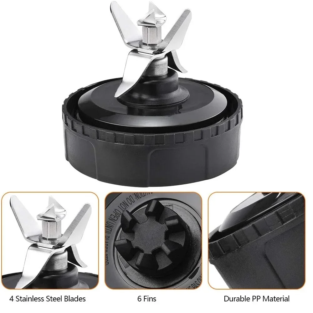 جزء استبدال مجموعة شفرات النازع 322KKU770 لـ Nutri Ninja BL770 BL771 BL773CO (6 زعانف)