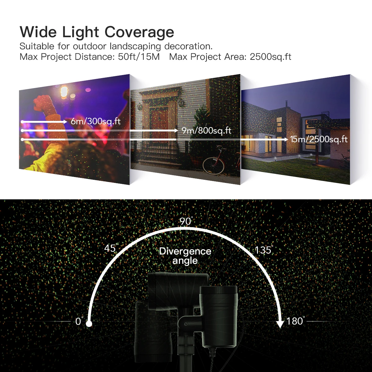 Christmas Projector Lights Outdoor with Remote, Holiday Projector Lights with Red and Green 12 Christmas Decoration Patterns