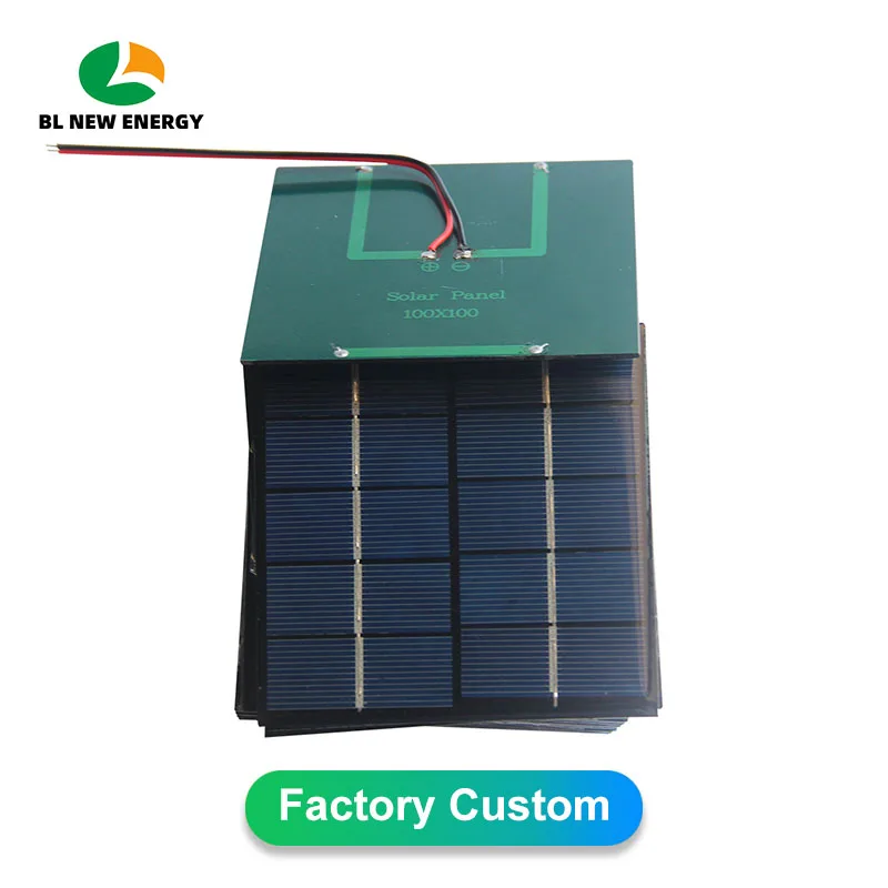 

5Pcs 1.2W 5V Solar Panel w/ Pre-Soldered Wires Solar Plate DIY Charger for GPS Pet Tracker Mini Electronics Projects 100*100MM