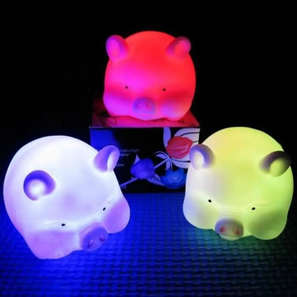 2024 Adorable Night Lights Chinese Zodiac Animal Shaped LED Flashing Color Changing Decor Night Light Bedroom Decor Kids Gift