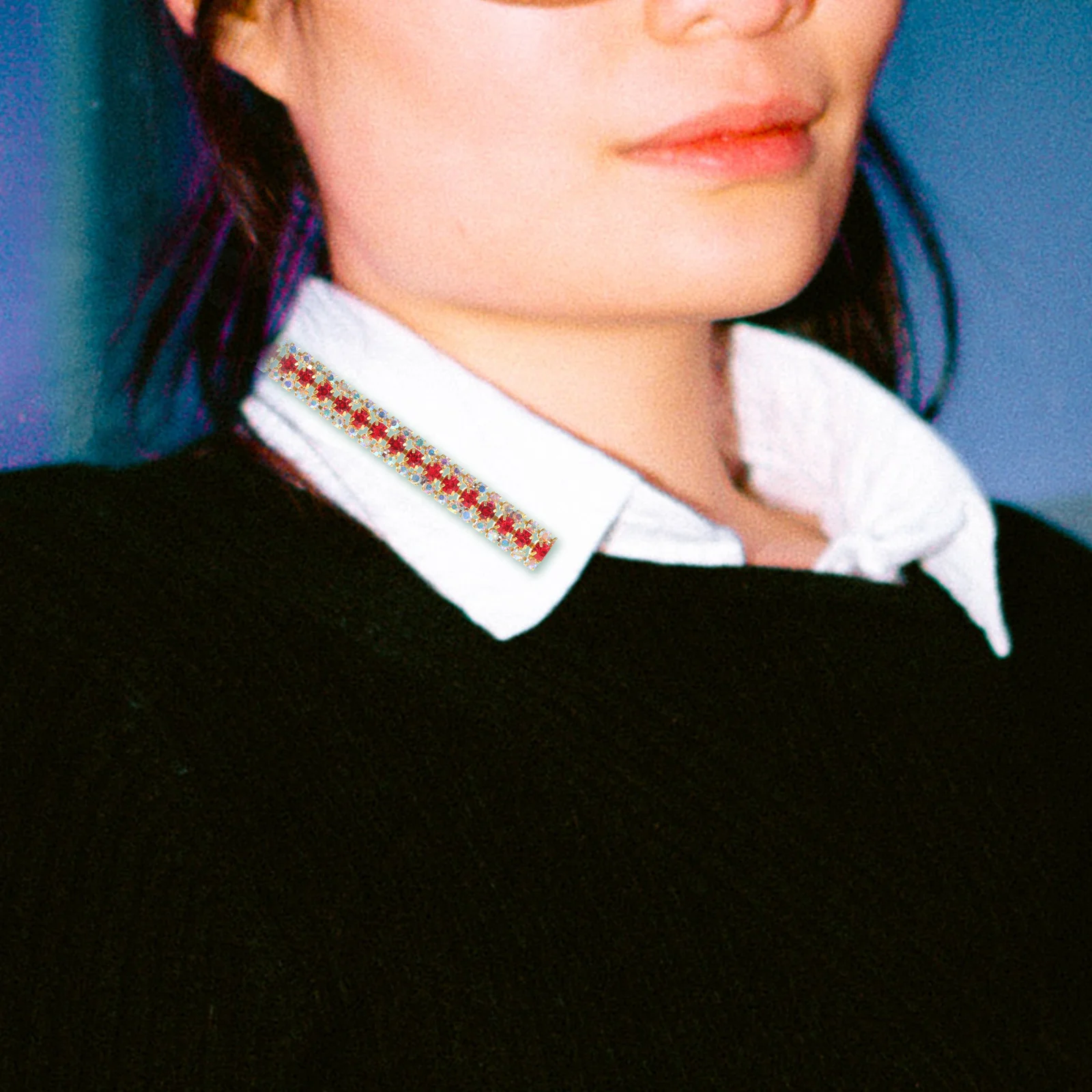 

3 Pcs Rhinestone Chain Jewelry Accessories Glass Alloy Trim Clothing Decor Wedding Party Craft Snake Shaped Red Body