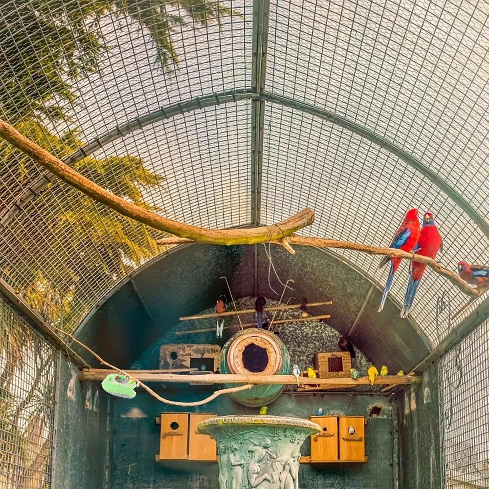 

Thickened Cotton Nest For Parrots Winter Warm Bird Hammock Bed Soft Hanging Shelter Pet Sleeping Cage Accessory Bird Nest Parrot