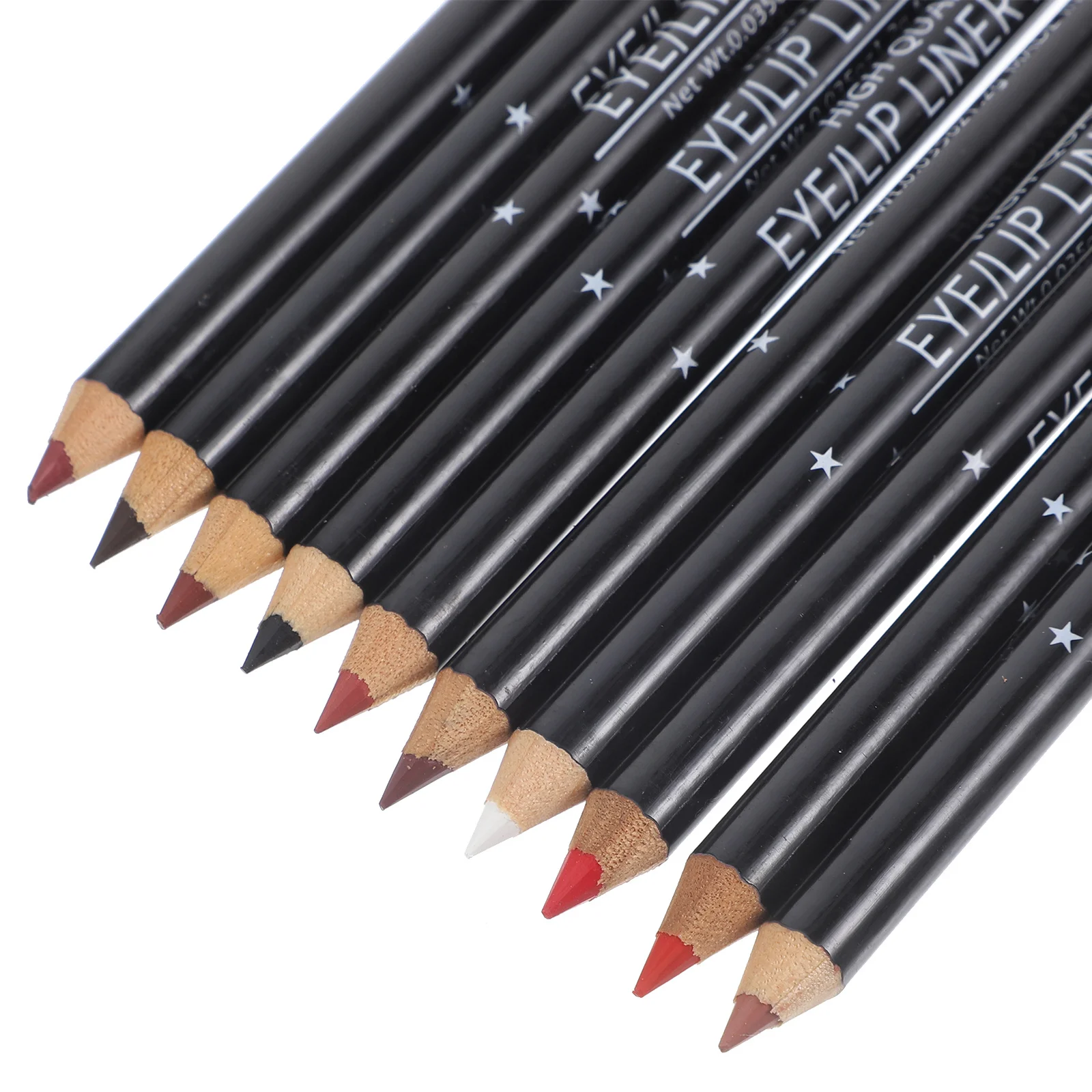 12 قطعة قلم تشكيل الشفاه مقاوم للماء غير يتلاشى قلم تحديد الشفاه للمكياج لتحديد دقيق وحجم العين #6