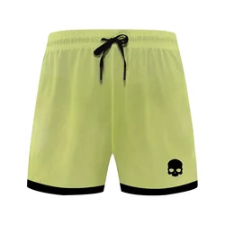 Pantalones cortos informales de verano para hombre, shorts de tenis de secado rápido para correr, Fitness, ropa de Club de tenis, pantalones cortos con cordón