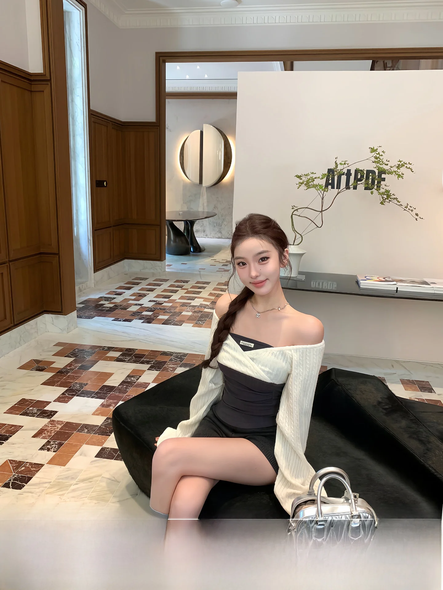 

OYFF Studio трикотажная футболка приталенного кроя, мягкий цвет, блузка, дизайн, повседневный женский длинный топ све