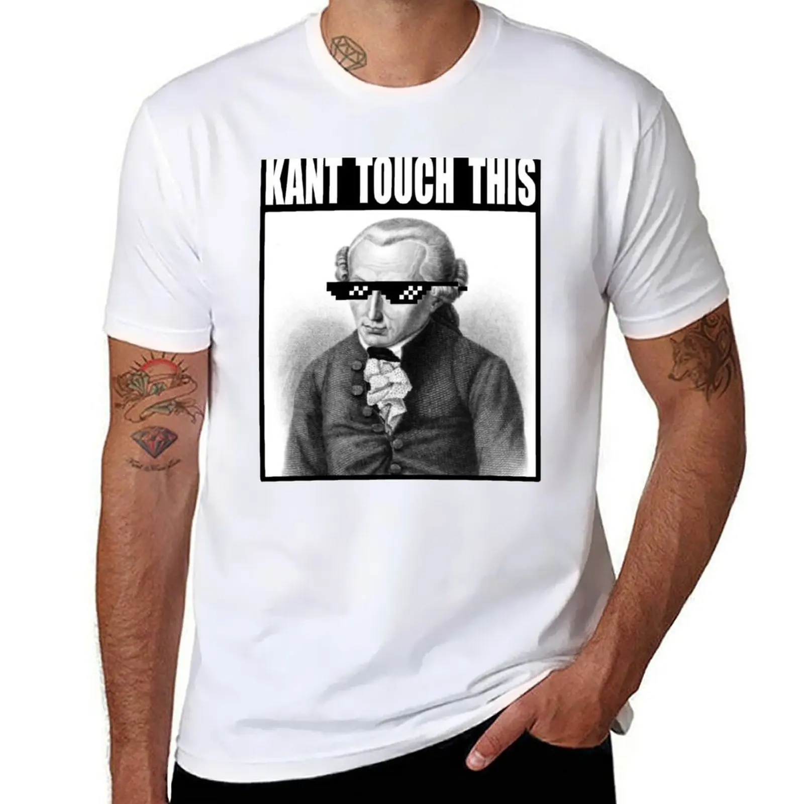 

Kant Touch This Memes Funny Philosophy Immanuel T-Shirt man tshirt t shirts for man cotton T-Shirt