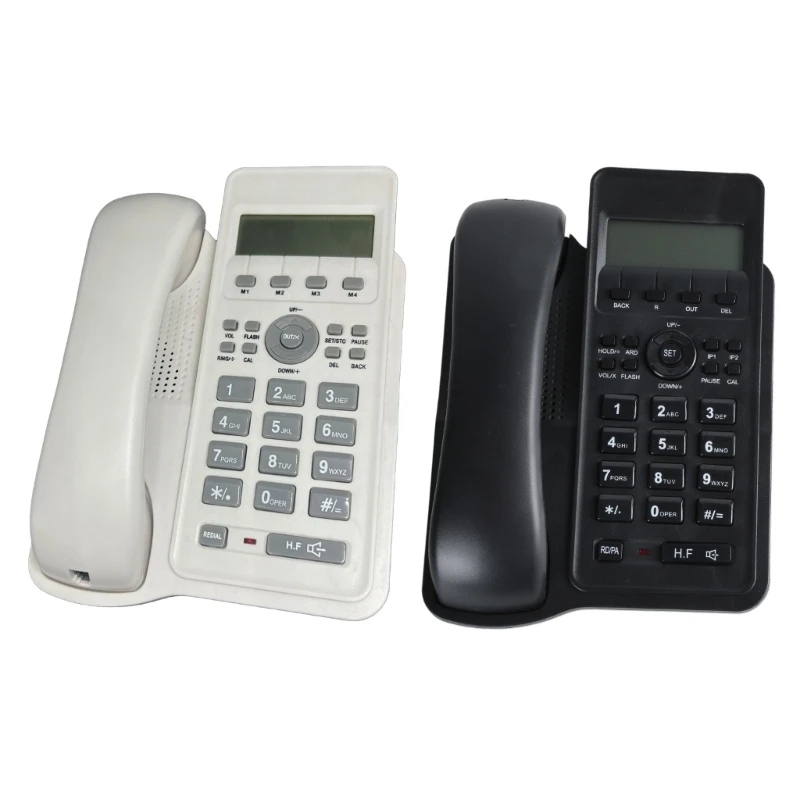 Desktop Corded Telephone for Home Landline Telephone with Big Buttons Caller Identification LCD Backlights Display