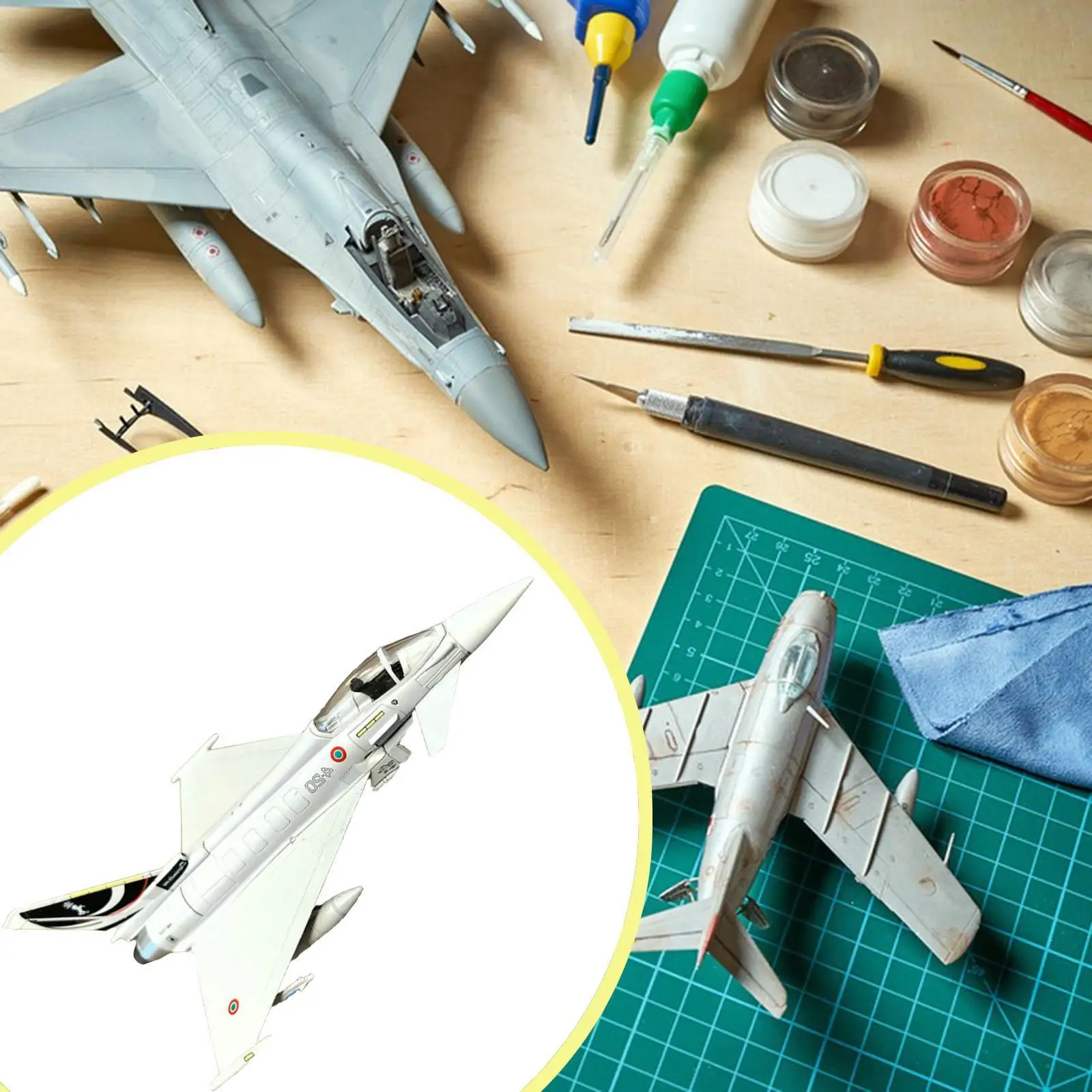 

Масштабная модель истребителя Eurofighter EF2000 (1:100) из литого металла, реалистичная, для детей, коллекционная, для книжной полки, гостиной, офиса, бара