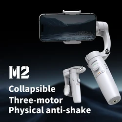 M2 nuovo 360 rotazione Gimbal Selfie stabilizzatore Selfie Stick Desktop tracking gimbal per Tiktok Huawei Smartphone live